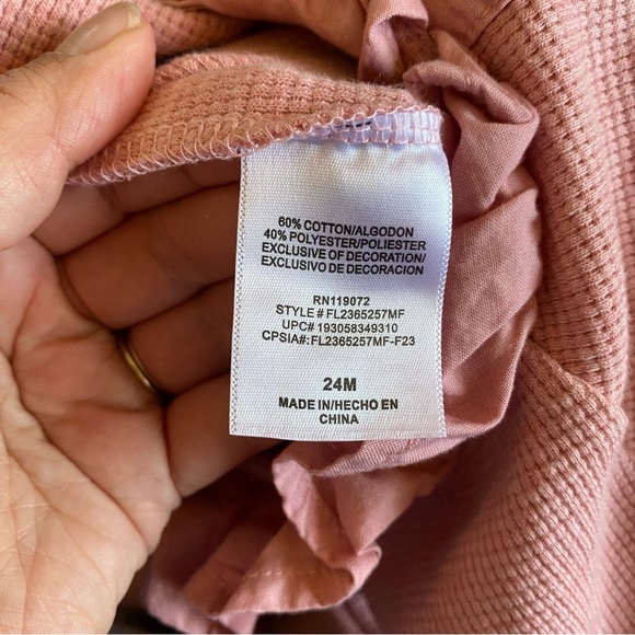 Disney Baby Girl Mickey Minnie Mouse Romper Waffle Cotton Snap Legs Pink: 24m - Picture 7 of 11